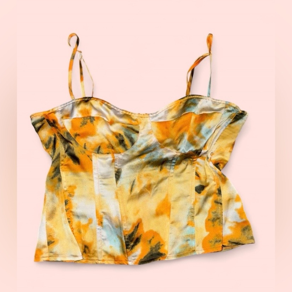 PrettyLittleThing Tie-Dye Corset Style Top – Size 16 - Picture 4 of 10